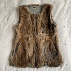 LaRok Luxe Rabbit Fur Sweater Vest